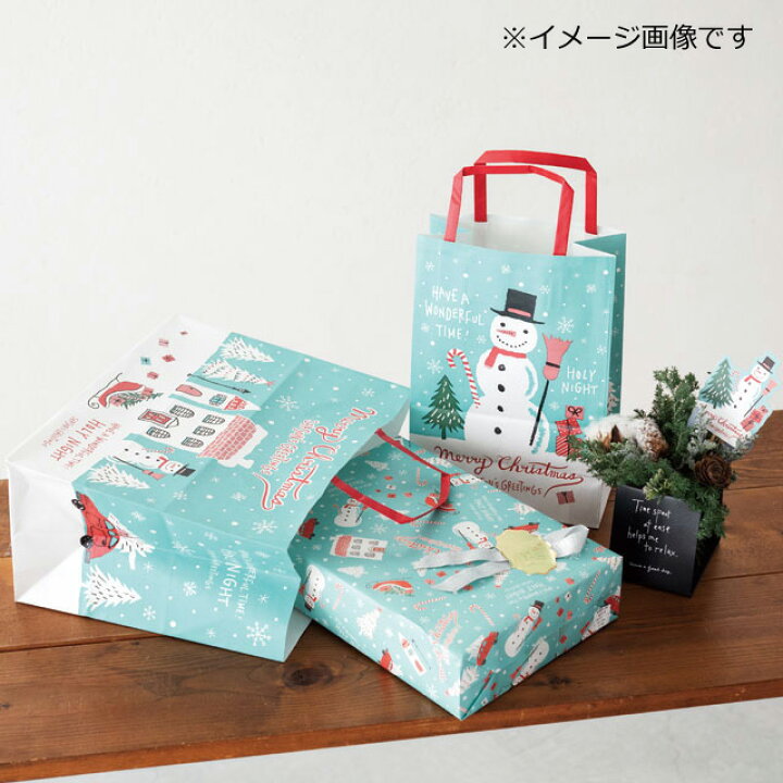 新品 かわいいクリスマス柄の紙袋 4枚セット サンタクロース柄 ラッピング袋 手提げ 最新最全の 4枚セット