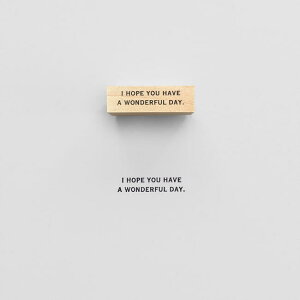 yKNOOPWORKS/Nm[v[NXzMESSAGE I HOPE YOU HAVE A WONDERFUL DAY I HOPE YOU HAVE A WONDERFUL DAY X^v bZ[W VN a o[Xf[ Stamp ͂ bsO 莆   bZ[WJ[h J