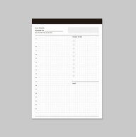 【KNOOPWORKS/クノープワークス】 B5 DAILY プランナー タテ 日 ダイアリー diary 日記 日誌 デイリー 毎…