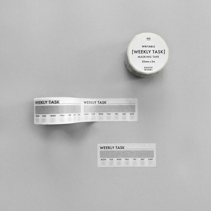 楽天市場 Knoopworks クノープワークス 008 Weekly Task マスキングテープ ウイークリー タスク マステ スケジュールメモ スケジュール スケジュール帳 スケジュール管理 週間 １週間 日程 日程表 予定 予定帳 メモ帳 管理 日記 手帳 ラベル ラベリング テープ Irohado