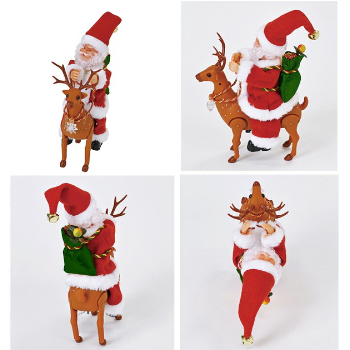楽天市場 Spice Of Life 21 新作 Funny クリスマス ミュージック サンタライディングオン トナカイ Xmas 飾り ディスプレイ ディスプレー インテリア クリスマス雑貨 装飾 動く 人形 サンタ サンタクロース 雑貨 おしゃれ かわいい プレゼント ギフト 動画有 返品