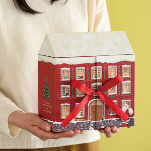 クリスマス ウィンターハウス アドベント カレンダー ハーフ ツリー ギフトボックス 北欧 北欧 ツリー サンタクロース ラッピング ギフト プレゼント ボックス 小物入れ 小物 菓子 スイーツ