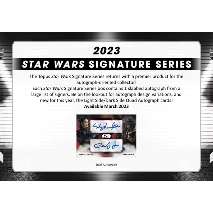 楽天市場】【あす楽対応】Topps 2023 STAR WARS SIGNATURE SERIES 2023