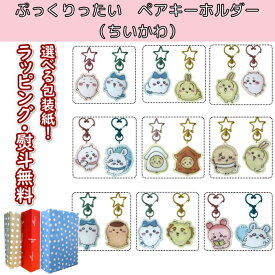 【ネコポス】〔☆〕 ケイカンパニー ぷっくりったいペアキーホルダー ちいかわ 【ちいかわ×ハチワレ／ハチワレ×うさぎ／うさぎ×ちいかわ／ちいかわ×モモンガ／うさぎ×イカ／ラッコ×うさぎ／ハチワレ×くりまんじゅう／ハチワレ×シーサー／古本屋×モモンガ】