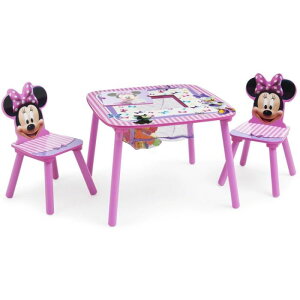 kMlybsOΏۊOzDeltaN Disney ~j[}EX [te[u`FA 3_Zbg TT89459MN MINNIE MOUSE Table & Chair Set with Storage f^ fBYj[  킢 wKe[u ׋ q