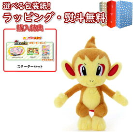 【あす楽対応】【購入特典付き】ポケモン キミにきめた！ポケモンゲットぬいぐるみ ヒコザル【スターターセット1個】タカラトミーアーツ 男の子 女の子 3歳 ぬいぐるみ ギフト プレゼント 誕生日 お祝い 贈り物 ブラックフライデー クリスマス