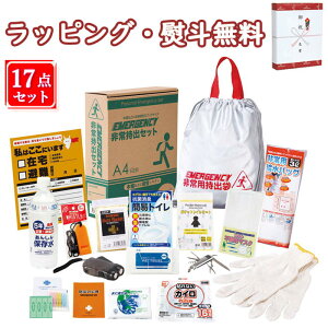 非常持出17点セット BT-40 防災用品 災害対策 事務所 常備 衛生用品 簡易トイレ 救急セット 引出物 内祝い 快気 香典 お返し お祝い 記念品 粗品 景品 贈答品 贈り物 プレゼント 父の日 母の日