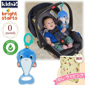 Kids2 Bright Starts 12505 プル&シェイクアクティビティトイ クジラ キッズツー ブライトスターツ BPAフリー ぬいぐるみ 赤ちゃん ベビー 0ヶ月 布製玩具 知育玩具 出産祝い 室内遊び お出かけ用に ベビーカー ギフト プレゼント 誕生日 お祝い 贈り物 クリスマス