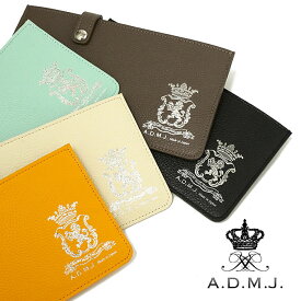 【プレケア特典】【1年保証】 Wクーポン付き ADMJ スリムウォレット 子牛革 モーツァルト スリムウォレット レディース A.D.M.J.ACS06027/1 60サイズ