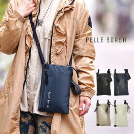 【1年保証】 Wクーポン付き ペレボルサ バッグ チアーズ PELLE BORSA 縦型ポシェット ショルダーバッグ レディース 5205 60サイズ