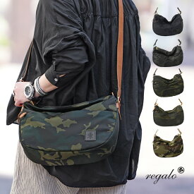 【1年保証】 Wクーポン付き レガロ REGALO ディマンシェ NEO ショルダーバッグ プリント ジャガード カモフラージュ オフィスカジュアル レディース RE-5833 80サイズ