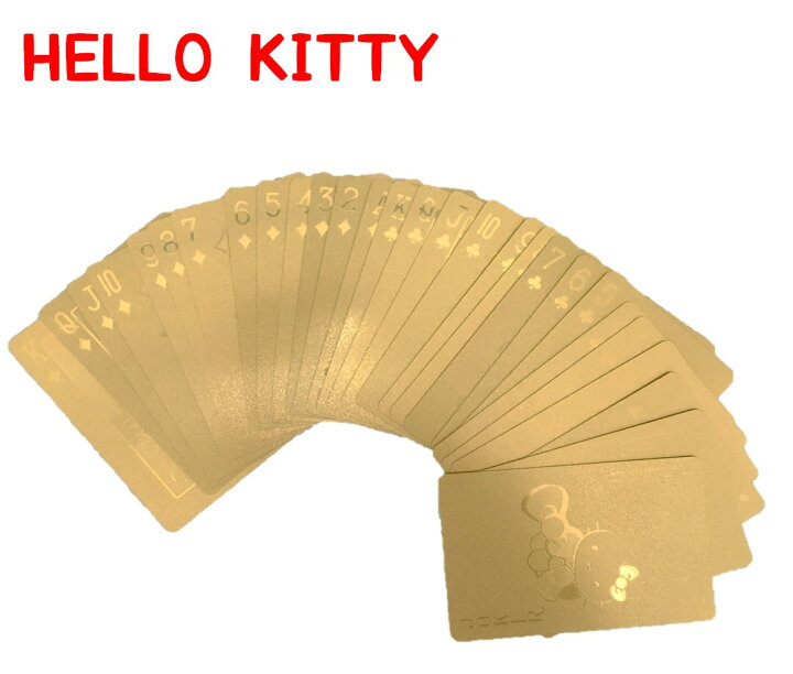 楽天市場 送料無料 ハローキティ 黄金 ゴールドトランプ トランプ カード ゲーム サンリオ 雑貨 和雑貨 小物 Hello Kitty いろはにポケット 楽天市場店