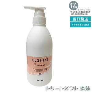 ケシキ ヘアトリートメント 480g 大容量 集中補修 美容成分配合 サラサラ仕上げ 広がりにくい くせ毛ケア ドライヤー前に 日常使いに最適 国内正規品