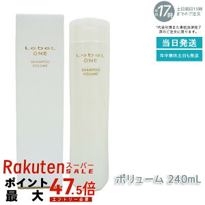 LebeL ONE ���x�� ���� �V�����v�[ �{�����[�� 240ml VOLUME SHAMPOO �w�A�P�A