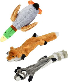 ペットおもちゃ 3つセット 犬用音が出る ぬいぐるみ製 インタラクティブトレーニング 小型犬用・中型犬用・大型犬用知育玩具