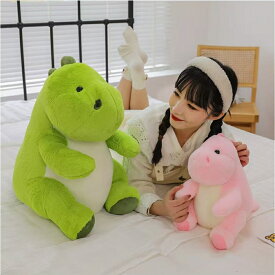 ぬいぐるみ 恐竜 3サイズ ふわふわ 子ども 大人 女の子 男の子 誕生日 クリスマス ハロウィン プレゼント 25cm 35cm 45cm ピンク グリーン