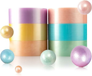 【送料無料】テープボール テープ ボールテープ 6ロール 幅24mm 長さ20m 粘着ボールテープ テープボール用テープ 人気 テープ カラード ダク スクイーズ 指遊び 癒しおもちゃ 子供 大人 人気