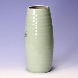 九谷焼8号花瓶菊花鳥フラワーベース仏壇用花瓶仏間用花瓶仏具陶器磁器陶磁器【楽ギフ_包装選択】【楽ギフ_のし宛書】【楽ギフ_メッセ入力】