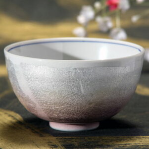 夫婦茶碗色銀彩茶碗お茶碗お茶わんご飯茶碗ごはん茶碗組飯碗お椀ペアセット夫婦セット祝い記念宗秀窯<送料無料>【九谷焼】【楽天ランキング1位】おしゃれ