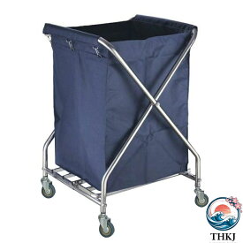 【全品2点で5%OFF】ホテルリネンカート 業務用 ランドリーワゴン キャスター付き サービスカート 多目的 ダストカート付布袋 リネンカート ホテル清掃台車 折りたたみ式 業務洗濯物
