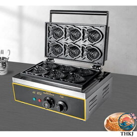 【全品2点で5%OFF】屋台 ファーストフード機器 業務用 たい焼き機 一度に6個成型可能