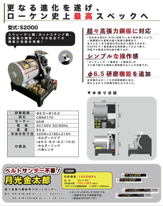 楽天市場】BIC TOOL ローケン S2000 1台【 メーカー直送品 】スポット 