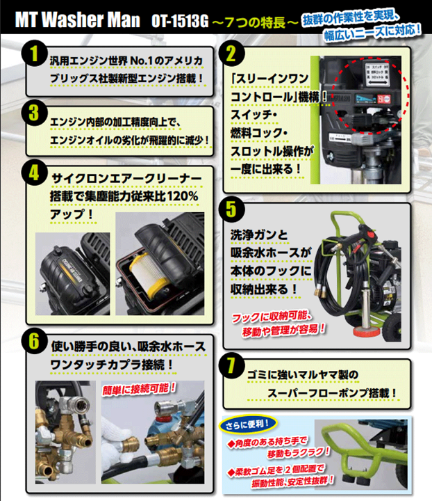 楽天市場】【送料無料】 大塚刷毛 開放型高圧洗浄機 MT