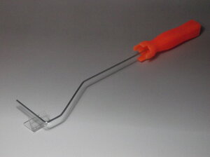 " ミニ スモールローラー ハンドル フレーム オレンジ 4インチ用 ロング 1本 " 好川産業(株)ローラー 塗装