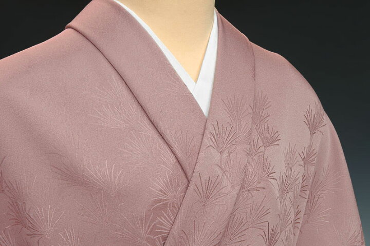 楽天市場】色無地 付下柄 高野槙 桜ねずみ【反物1反・胴裏1枚・共色八 
