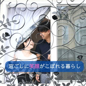 【 オーダーメイド アカンサスラインの面格子】面格子 ロートアイアン風 ロートアルミ オーダーデザイン 窓格子 防犯 新築 外構 リフォーム おしゃれ BT-A046