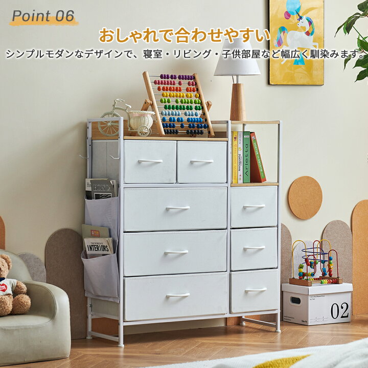 楽天市場】【20％引クーポン】チェスト タンス 2段収納棚 ランドリー 