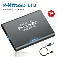 【楽天1位！】＼memcarycard正規品／外付けSSD 1TB 超小型 コンパクト USB3.2 高速ポータブルSSD 読み込…