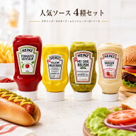 HEINZ ハインツ ソース4種セット ケチャップ マスタード ホットドッグレリッシュ バーガーソース ホット…