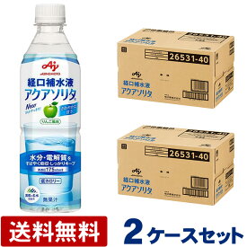 (2ケースセット)アクアソリタ ペットボトル500ml×48本 味の素 経口補水液 (賞味期限2025/05/08)