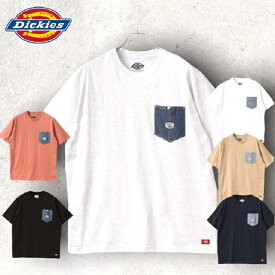 【Dickies】 DICKIES Tシャツ ポケット付き コットン 綿 100% ワーク ストリート ブランド メンズ レディース ユニセックス ディッキーズTシャツ DickiesTシャツ 6カラー アウトドア キャンプ