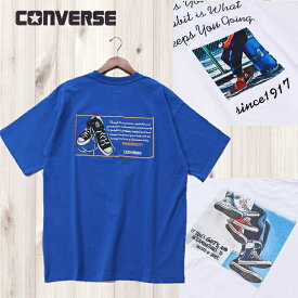 【CONVERSE】 コンバース Tシャツ カップル ユーチューバー 着用 ワンポイント刺繍 バック刺繍 プリント オーバーサイズ M L LL ユニセックス 半袖 韓国 CONVERSETシャツ コンバースTシャツ