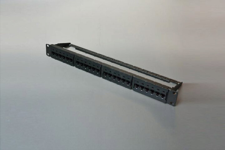 楽天市場】日本製線 Cat6用 1U24ポートパッチパネルキット NSPPH24BK 
