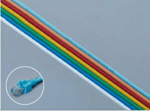 ʐM Cat5e LANP[u UTPQ̕Wi 100m TSUNET-MC350E 0.21SQ-8C