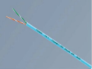 �ʐM���� Cat5e LAN�P�[�u�� 100BASE-TX�Ή�2�΃P�[�u���P������ 300m�� TSUNET-EX 350E 0.5-2P