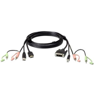 ATEN 2L-7D02DH 1.8m USB KVMP[uiHDMIDVI-DϊAI[fBIRlN^[tj