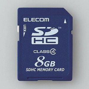 ELECOM MF-FSD008GC4/H SDHCJ[h/Class4/8GB/@lp/ȈՃpbP[W