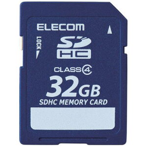 ELECOM MF-FSD032GC4R SDHC�J�[�h/�f�[�^�����T�[�r�X�t/Class4/32GB