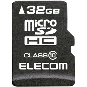 ELECOM MF-MSD032GC10R microSDHCJ[h/f[^T[rXt/Class10/32GB
