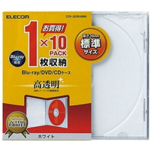 ELECOM CCD-JSCN10WH Blu-ray/DVD/CDvP[X/1[/10pbN/zCg