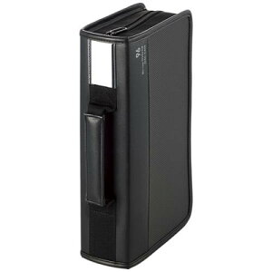 ELECOM CCD-SSB96BK CD/DVD/Blu-ray�P�[�X/�t�@�X�i�[�t/96�����[/�u���b�N