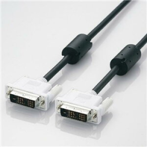ELECOM CAC-DVSL20BK DVI�V���O�������N�P�[�u�� 2.0m/DVI-D19pin�I�X-DVI-D19pin�I�X(�u���b�N)