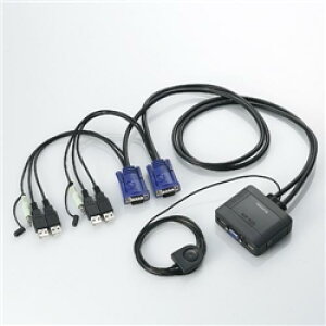 ELECOM KVM-KUS USBΉP[ǔ^ؑ֊ D-subΉ/2ؑ/ؑ/茳XCb`