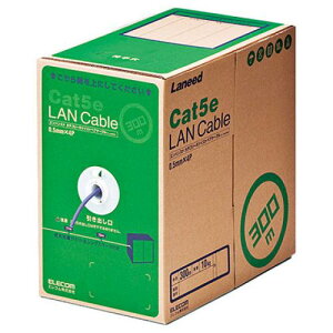 ELECOM LD-CT2/PU300/RS RoHS�Ή�LAN�P�[�u��/CAT5E/300m/�p�[�v��/�ȈՃp�b�P�[�W