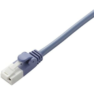 ELECOM LD-CTXT/BU50 �N���XLAN�P�[�u��/CAT5E����/�ܐ܂�h�~/5m/�u���[