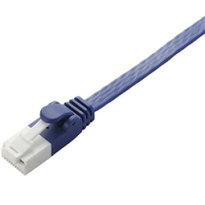 ELECOM LD-GFAT/BM150 LAN�P�[�u��/CAT6A����/�ܐ܂�h�~/�t���b�g/15m/���^���b�N�u���[